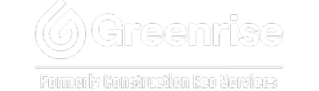 Greenrise logo with text formerly Construction Eco Services eco construction